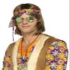 Smiffys 43064 Mirrored Hippie Specs, Green/Blue, One Size view 2
