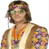Smiffys 43064 Mirrored Hippie Specs, Green/Blue, One Size view 3