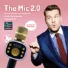 Carpool Karaoke Machine for Kids & Adults, Carpool Karaoke The Mic 2.0 - Wireless & Bluetooth Karaoke Microphone with Voice Changing Sound Effects as White Elephant Gift - Gold & Black view 2
