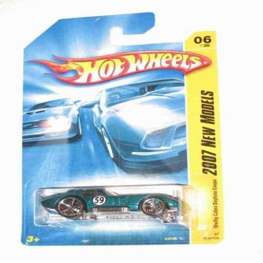 2007 New Models #6 Shelby Cobra Daytona Coupe Aqua #2007-6 Collectible Collector Car 2007 Hot Wheels