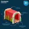 Bigjigs Rail Red Brick Train Tunnel | Model Accessories for Wooden Railway Track | Wood Toy Expansion for Steam Engine Fans | Ideal Gifts for 3+ Year Old Kids | Toddler Education Tool view 3