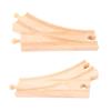Bigjigs Rail Curved Points (Pack of 2) - Other Major Wooden Rail Brands are Compatible view 1