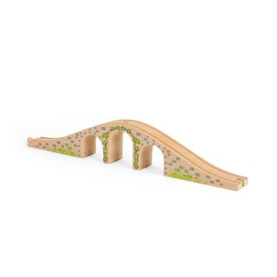 Bigjigs Rail Three Arch Bridge, Train Accessories, Wooden Toys for 3 4 5 Year Olds