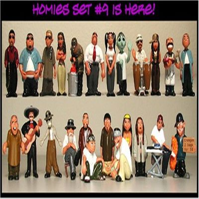 HOMIES SERIES 9!! ALL 24 FIGURINES!! BRAND NEW!! PLUS FREE GIFT!! CELL PHONE ANTENNA BOOSTER