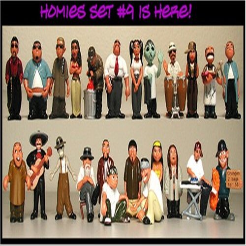 HOMIES SERIES 9!! ALL 24 FIGURINES!! BRAND NEW!! PLUS FREE GIFT!! CELL PHONE ANTENNA BOOSTER
