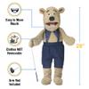 28" Silly Bear w/ Arm Rod, Full Body, Ventriloquist Style, Animal Puppet view 3