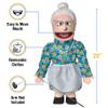 25" Granny, Peach Grandmother, Full Body, Ventriloquist Style Puppet view 3