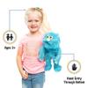 14" Blue Monster, Hand Puppet view 2