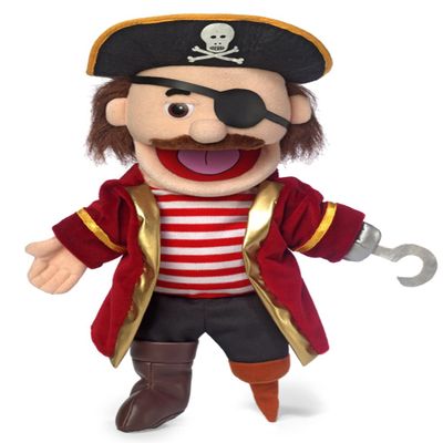 14" Pirate w/Peg Leg, Hand Puppet