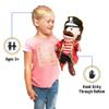 14" Pirate w/Peg Leg, Hand Puppet view 2