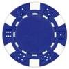 DA VINCI 50 Clay Composite Dice Striped 11.5 gram Poker Chips, Blue view 1