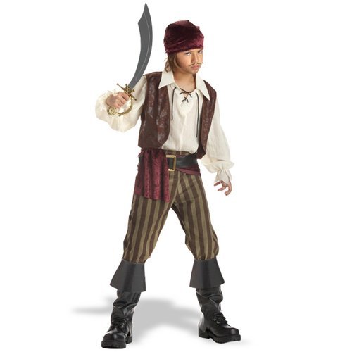 Rogue Pirate Costume: Boy's Size 10-12