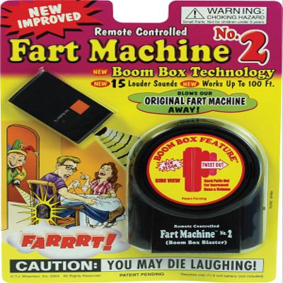 Remote Controlled Fart Machine #2 with Boom Box Technology by TJ Wisemen - Wireless - Works 100 feet away