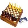 Exotic Hardwood 10 Inch Folding Magnetic Travel Chess Set view 1