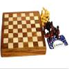 Exotic Hardwood 10 Inch Folding Magnetic Travel Chess Set view 2