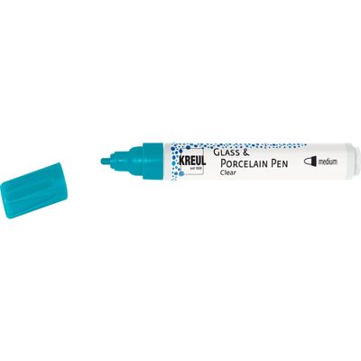 Kreul Hobby Line 42658 Glass Color Pen, 2 4 mm, Turquoise