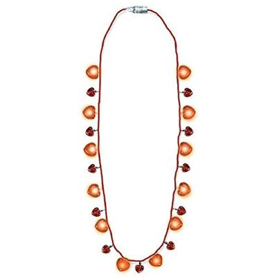 Amscan Hearts LightUp Bead Necklace, 32", Multicolor