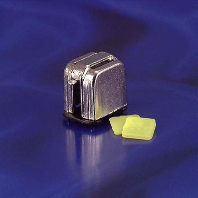 Dollhouse Miniature Toaster with Toast