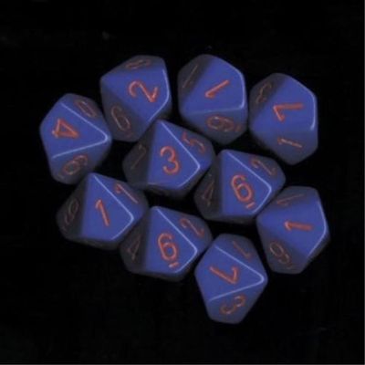 10-sided Dice: Opaque Purple