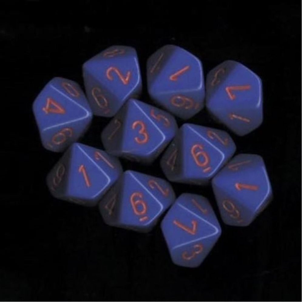 10-sided Dice: Opaque Purple