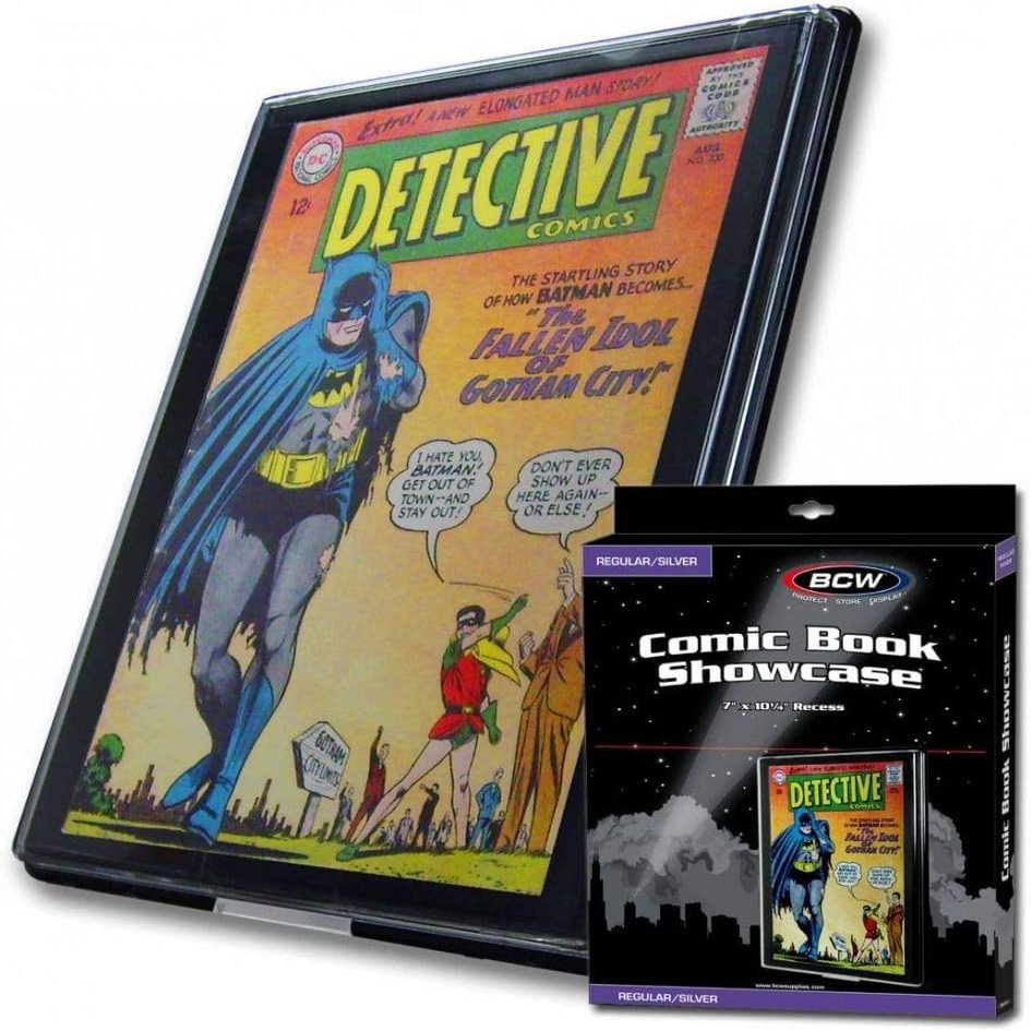 BCW Comic Book Showcase Frame 1 Pack | Current/Modern Age Display Case | Wall-Mount Holder for Comics