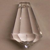 38mm Asfour U-Drop Icicle Crystal Prisms #401-38
