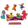Little Folk Visuals Five Monkeys Jumping on The Bed Precut Flannel/Felt Board Figures, 9 Pieces Set view 1