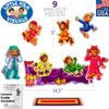 Little Folk Visuals Five Monkeys Jumping on The Bed Precut Flannel/Felt Board Figures, 9 Pieces Set view 2