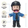 14" Policeman, Peach Male, Hand Puppet view 3