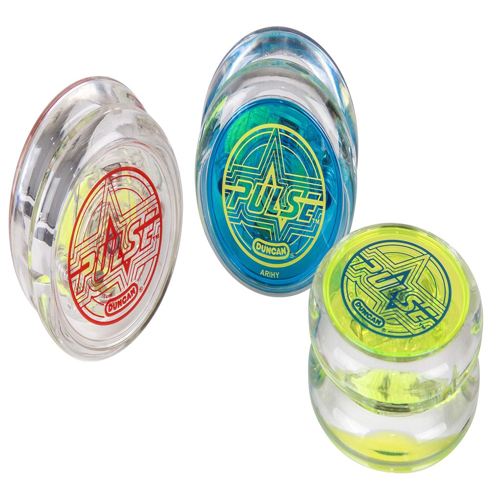 Duncan Toys Pulse LED Light-Up Yo-Yo, Intermediate Level Yo-Yo with Ball Bearing Axle and LED Lights, Mystery Color,Colors May Vary