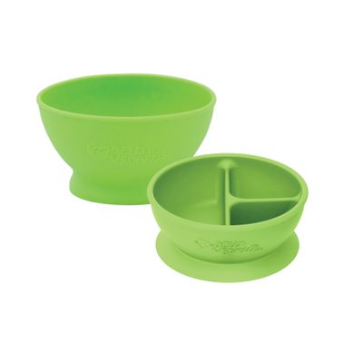 Feeding Bowl & Learning Bowl-Green Set-9Mo+