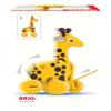 BRIO 30200 Infant & Toddler - Pull Along Giraffe Wood Baby Toy with Bobbing Head for Kids Ages 1 and up, Yellow/Brown view 4