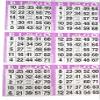 6 on Purple Bingo Paper Cards - 500 sheets - 3000 cards view 1