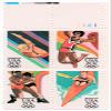 1984 SUMMER OLYMPICS '84 ~ LOS ANGELES ~ DIVING ~ LONG JUMP ~ WRESTLING ~ KAYAK #2085a Plate Block of 4 x 20 US Postage Stamps view 1