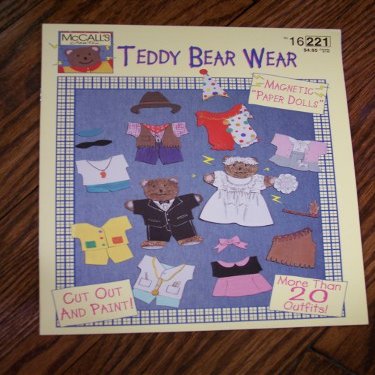 Teddy Bear Wear (Magnetic Paper Dolls, McCall's Creatives)