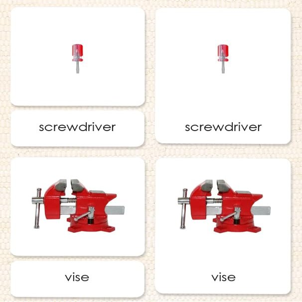 The Child's Tools 3-Part Reading Cards