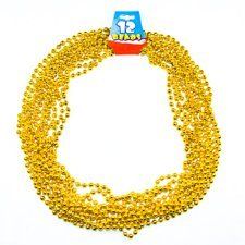 12 Gold Color necklaces - Pirate or Princess Party Toys!