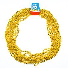 12 Gold Color necklaces - Pirate or Princess Party Toys!