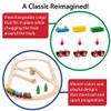 BRIO Classic 65th Anniversary Wooden Train Set - 32-Piece FSC-Certified Wood Train Set - Includes Wooden Trains, Wagons, Bridge & Tracks - Compatible Classic - Kids Ages 2 & Up view 3