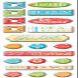 Creative Imaginations - Narratives by Karen Russell - Mini Epoxy Stickers - Antique Medley