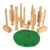 Dixon Kraft Clay or Dough Decorative Designs Hammers & Rollers - 9 Piece Set view 3