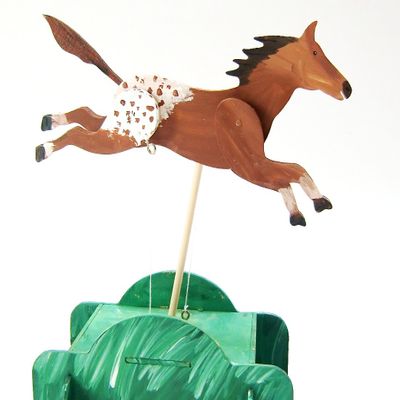 Automata Wood Winding Toy DIY Kit - Galloping Horse