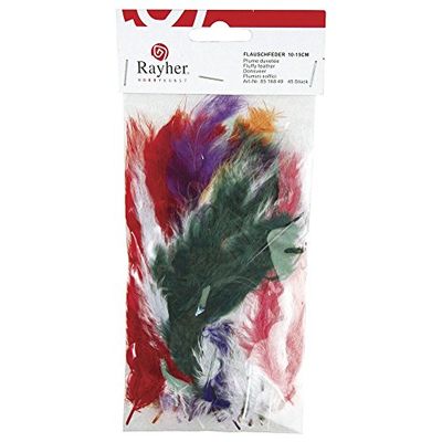 Fleece Feathers Decoration 10-15 cm Long Colourful Marabou Feathers Feathers B