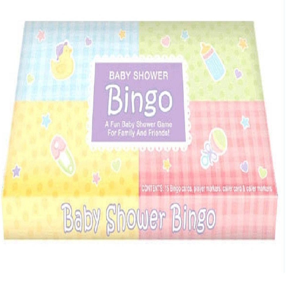 Amscan Delightful Bingo Game Baby Shower Party Novelty Favors, 1.2 x 13.1, Multi
