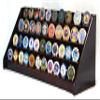 4 Rows 40 Challenge Coin Casino Chip Display Case Rack Holder Stand for Table Shelf Desk -Cherry view 3