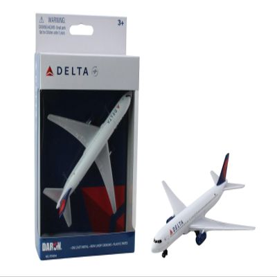 Daron Toy Airplane Delta Air Lines Die-Cast Metal Model Airplane Toy with Plastic Parts for Kids Ages 3+