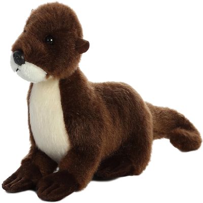 Aurora Adorable Mini Flopsie Sliddy Stuffed Animal - Mini Companions Ready for Playful Adventures - for Kids All Ages, Toddlers, Adults, and Families - Brown 10 Inches