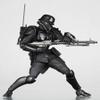 Kaiyodo The Red Spectacles Revoltech #061 Super Poseable Action Figure Kerberos Panzer Cop with Protect Gear view 3