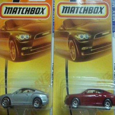 Matchbox Bentley Continental GT Variant Set: Red & Silver #1 2007 {2 Pieces} Scale 1/64 Collector