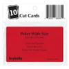 Brybelly Set of 10 Red Plastic Poker Size Cut Cards view 4